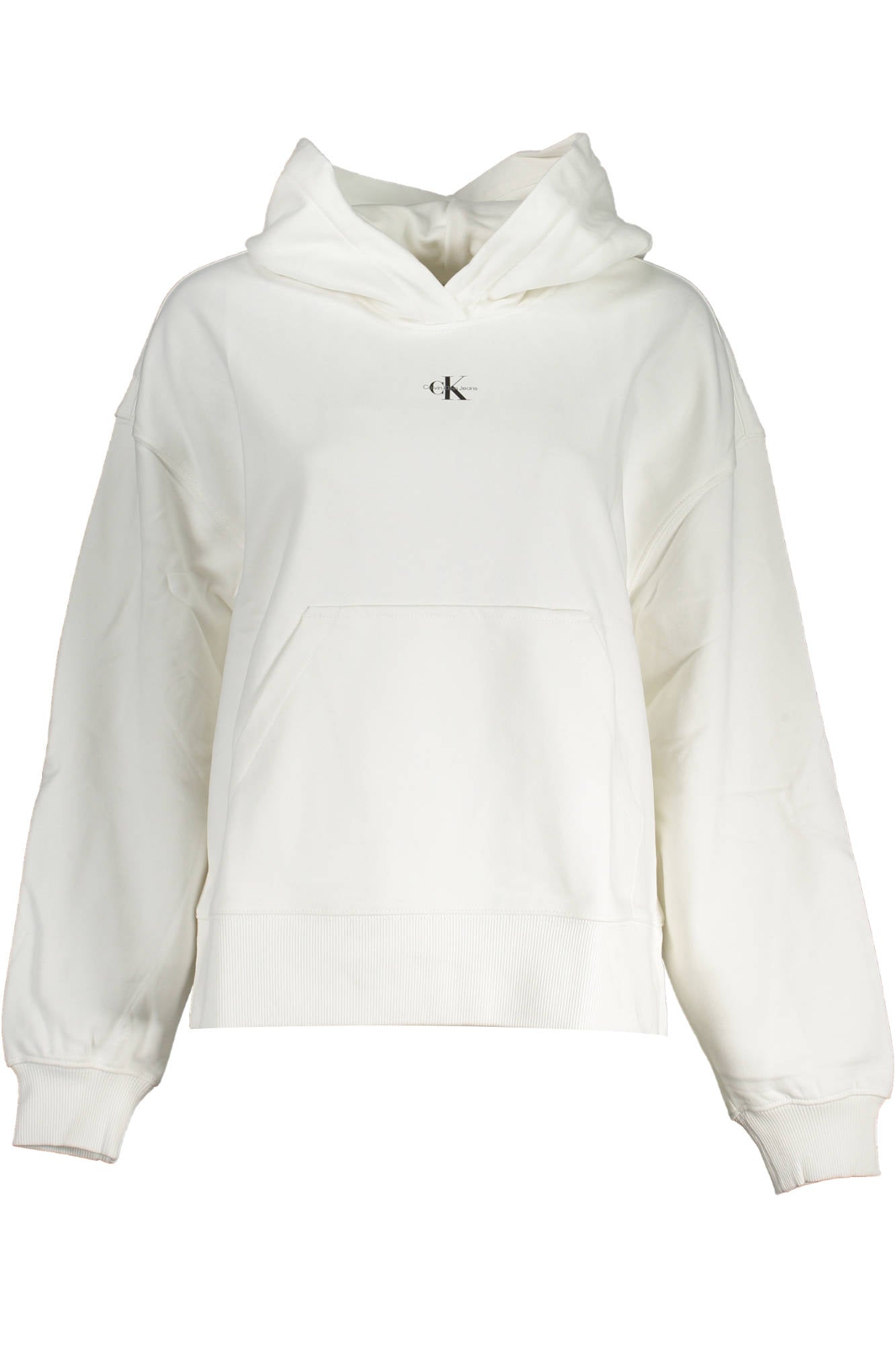 CALVIN KLEIN SWEATSHIRT WITHOUT ZIP WOMEN WHITE - Elvè.Shop8720107651524