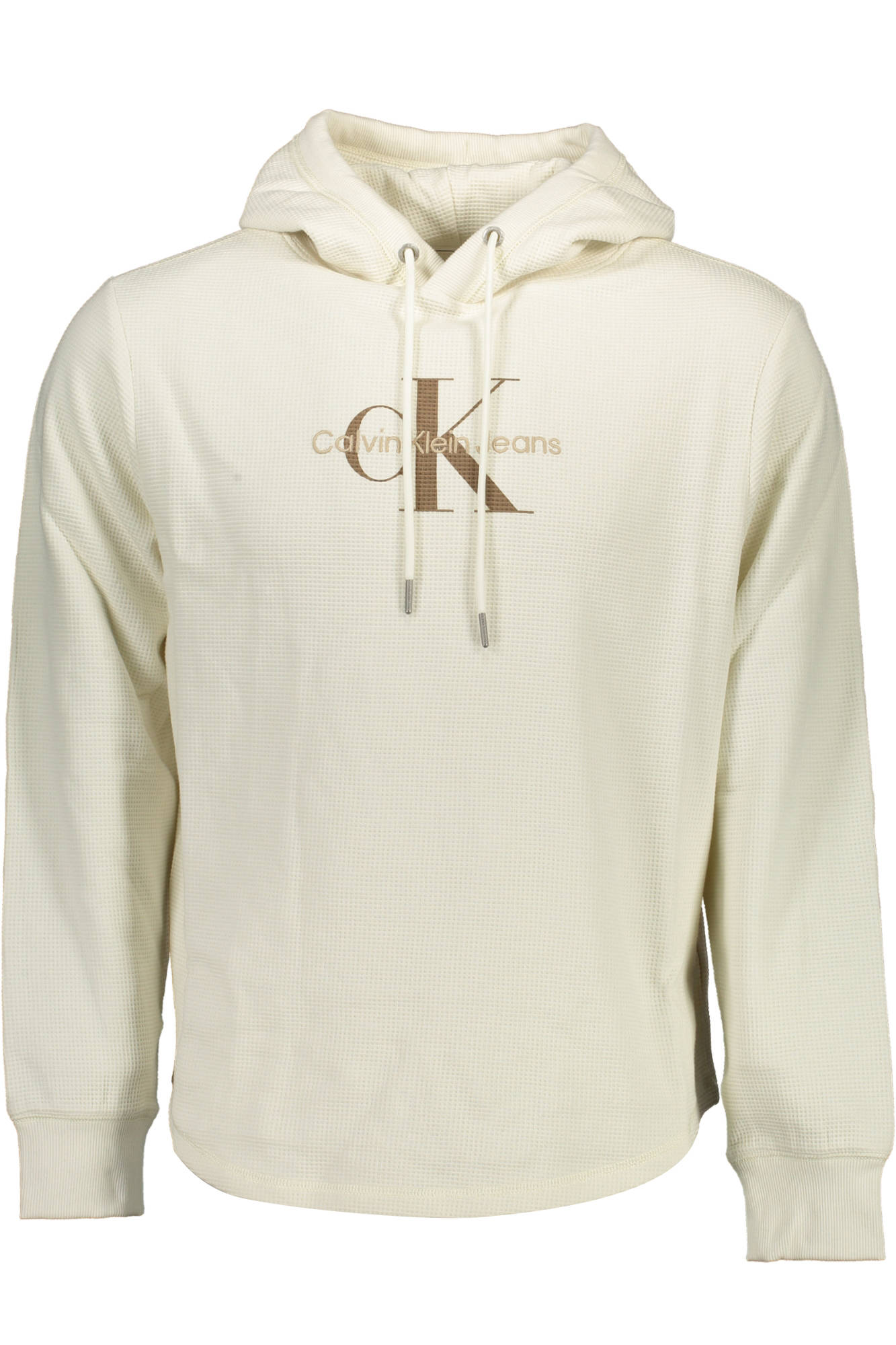 CALVIN KLEIN WHITE MEN'S SWEATSHIRT WITHOUT ZIP - Elvè.Shop8720107152755