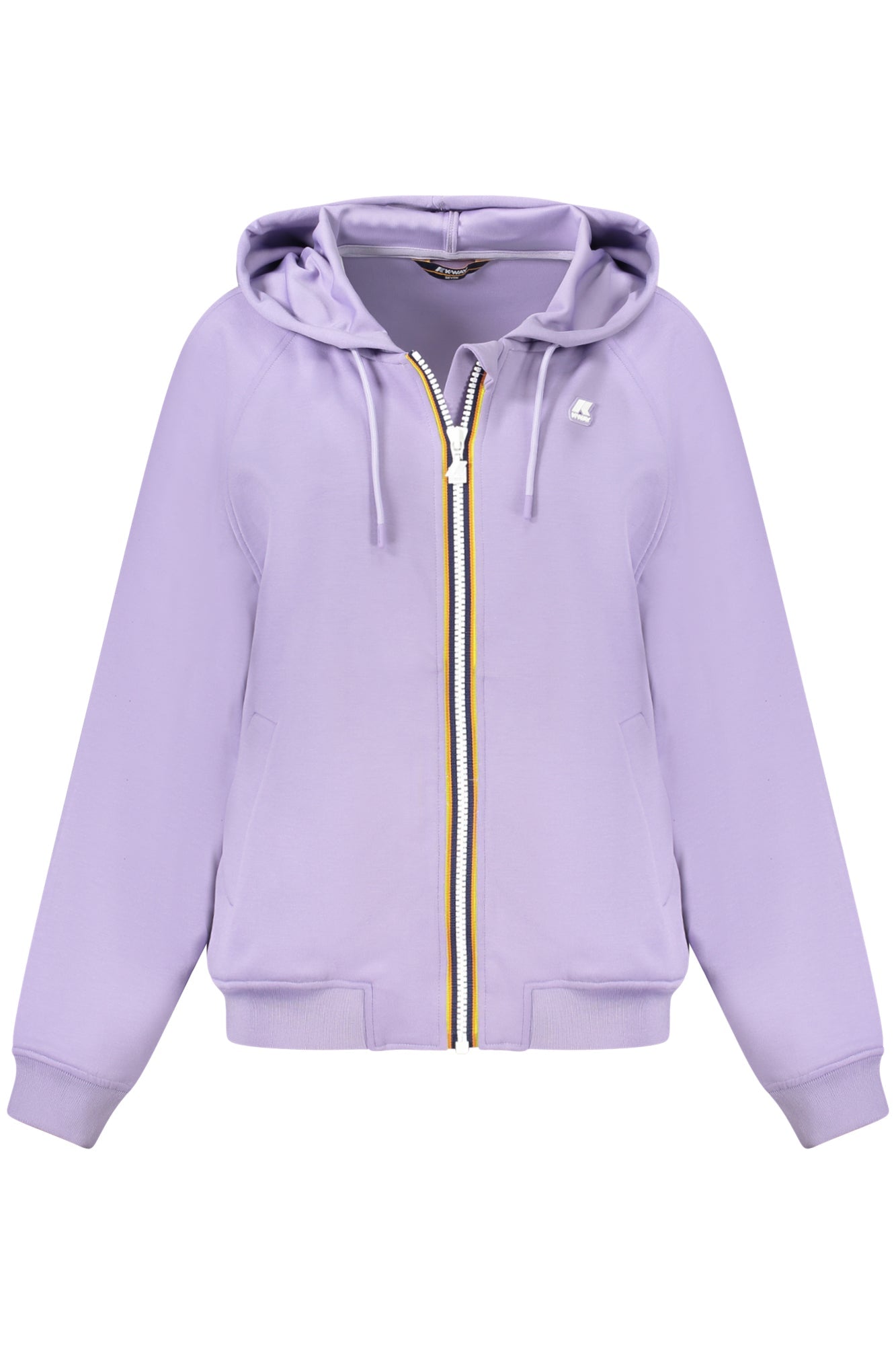 K - WAY WOMEN'S PURPLE ZIP - UP SWEATSHIRT - Elvè.Shop8056005573645